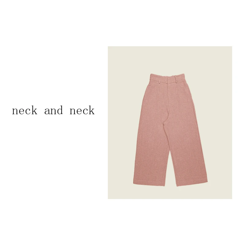 【 neck and neck 】“ 蔷薇物语 ” 阔腿裤宽松纯色高腰舒适长裤