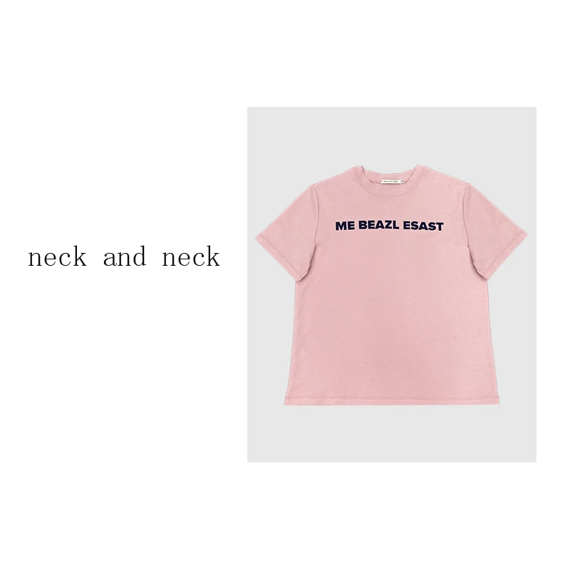 【 neck and neck 】夏季新款”ME BEAZL ESAST"潮流百搭T恤短袖