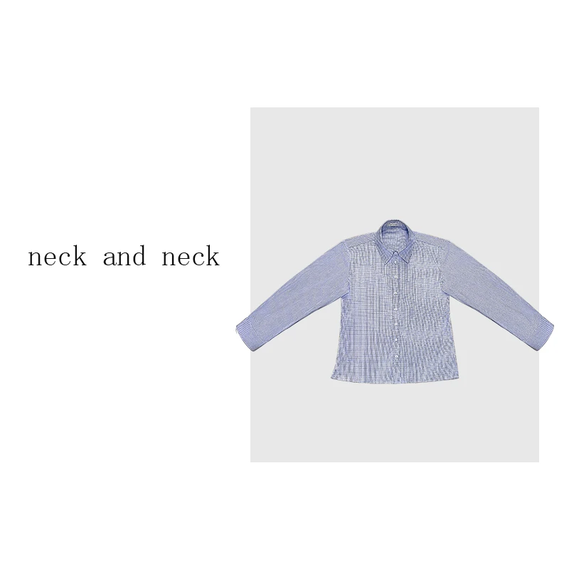 【 neck and neck 】“ 步步生辉 ”  经典格纹长袖宽松衬衣时尚衬衫