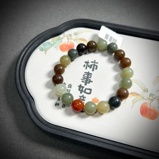 楼兰手串高品质若羌楼兰经典色系高密爆油直径约10mm多样性发其一