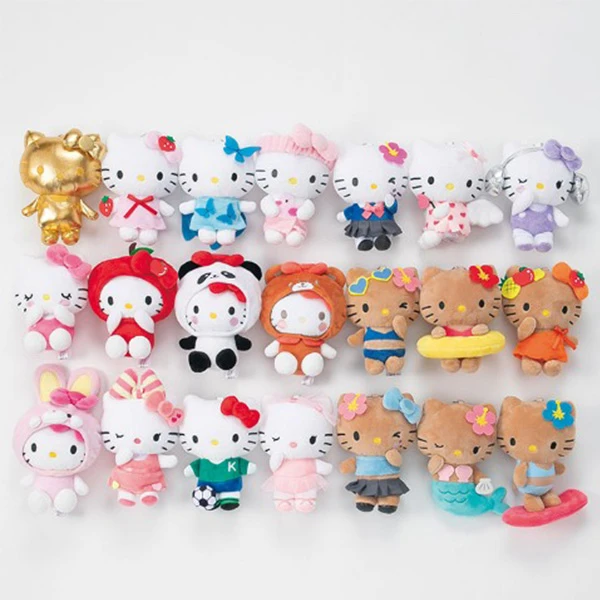 【正品】avail三丽鸥联名50周年系列限定黑皮HelloKitty挂件