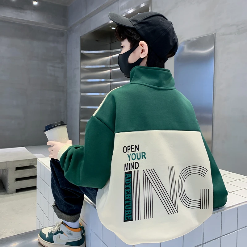 儿童装男童秋装卫衣2025新款中大童秋季男孩春秋款帅气洋气上衣潮