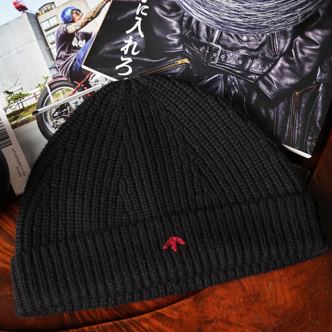 肖叔原创毛线帽子日系复古百搭箭头针织羊毛保暖冷帽潮流秋冬