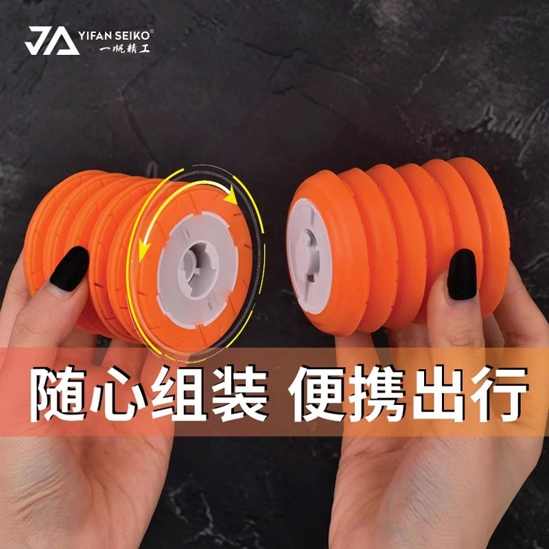 一帆精工太空舱硅胶主线轴大号绕线圈翻盖线轴钓鱼线轴渔具小配件