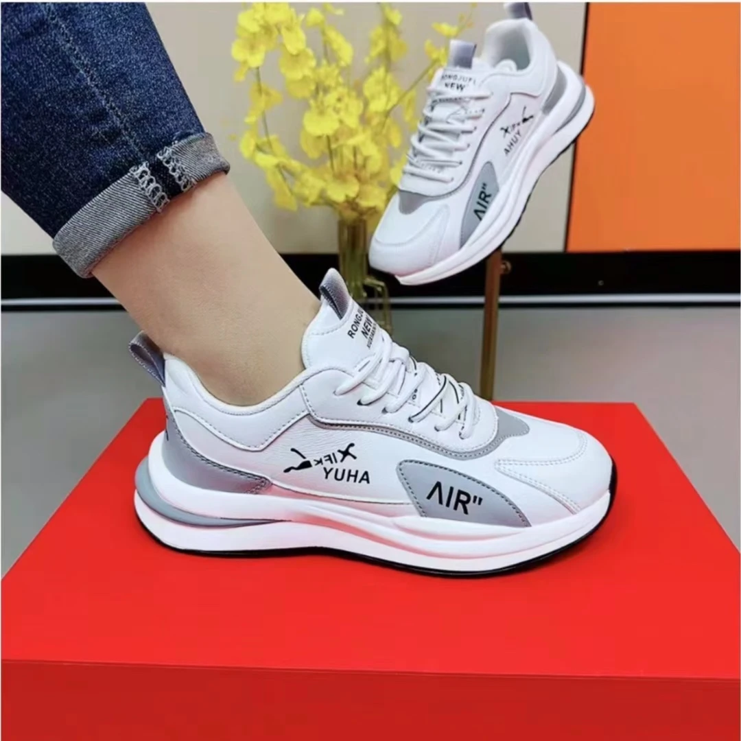 （皮面）宇航春季新款男女同款超轻软底休闲运动百搭潮鞋