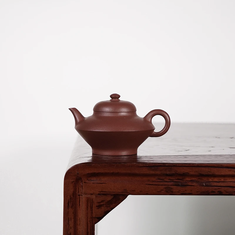 【陶公粟】原矿五号井底槽青《合欢》140cc手制紫砂壶