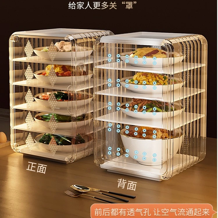 新款保温菜罩家用神器高级透明遮菜剩菜罩食物罩冬天饭菜防尘多层