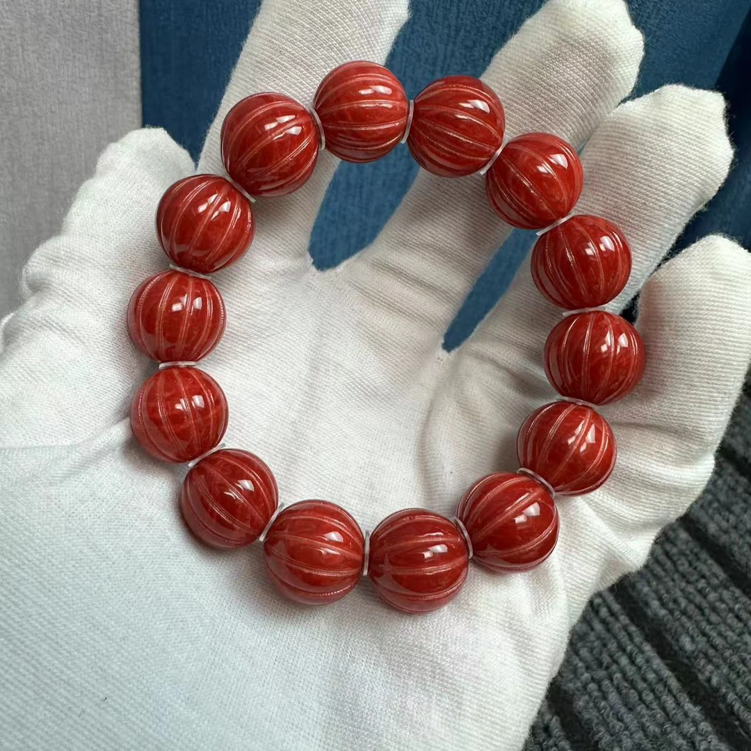 啊卡 红姑娘南瓜珠手串手链精美时尚A972