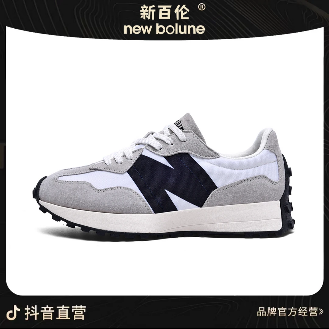 香港新百伦327 全牛皮秋季新款复古男女休闲运动百搭鞋