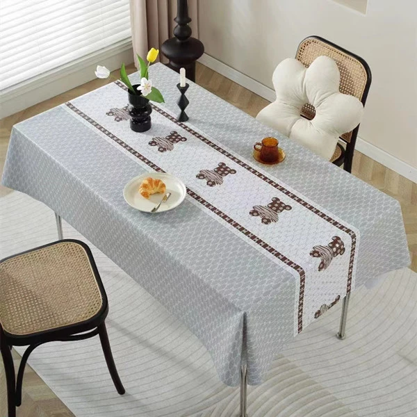 尺寸：135*180升级加厚pvc纱线防水防油防烫免洗茶几餐桌北欧简约