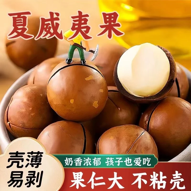 奶香夏威夷果大颗粒新鲜500g袋装精选坚果即食干果特产夏威夷果