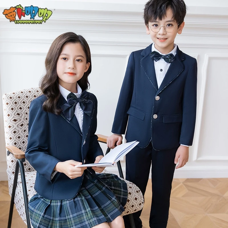 2024学生秋季校服套装英伦校园风幼儿园园服西装中小学生班服裙子