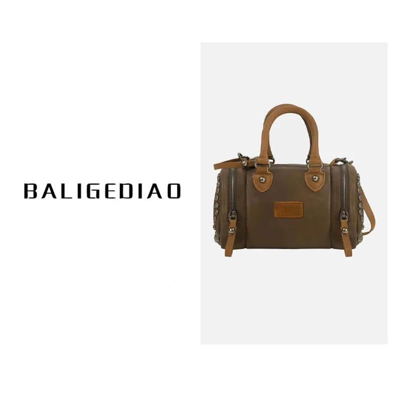 【经典柳钉包】新版女士经典手提包24001