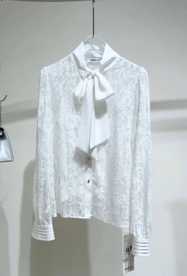 品牌正品24秋季新款新重工钉珠衬衣时尚衬衫女顺丰