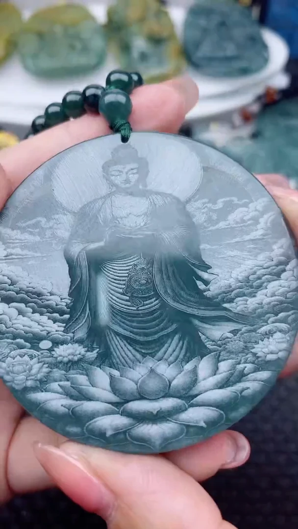 【闪购商品】翡翠吊坠(赠链)未镶嵌多样性发货随机一件发货