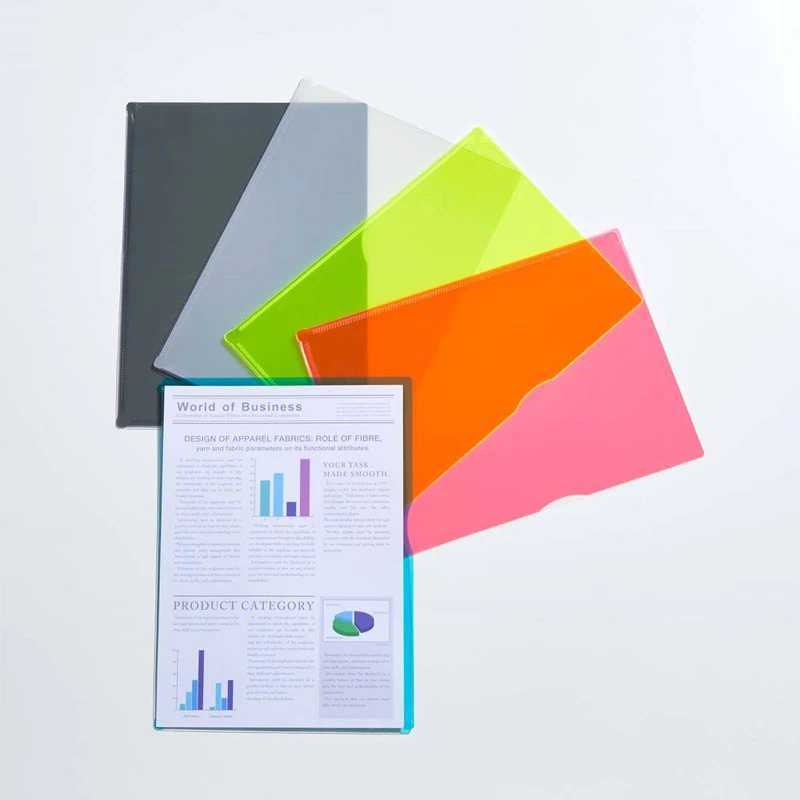 锦宫【直播套装】CH757T CHEERS!单片夹A4糖果色资料册5色组合装