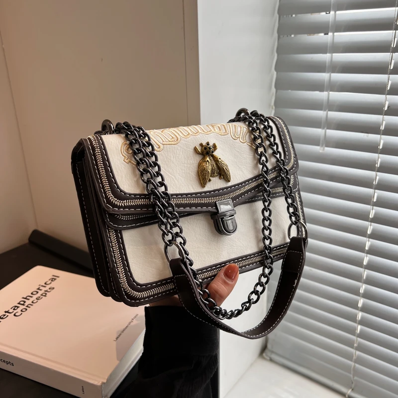 小香风时尚百搭单肩包网红洋气小众包包韩版ins斜挎包休闲小包包