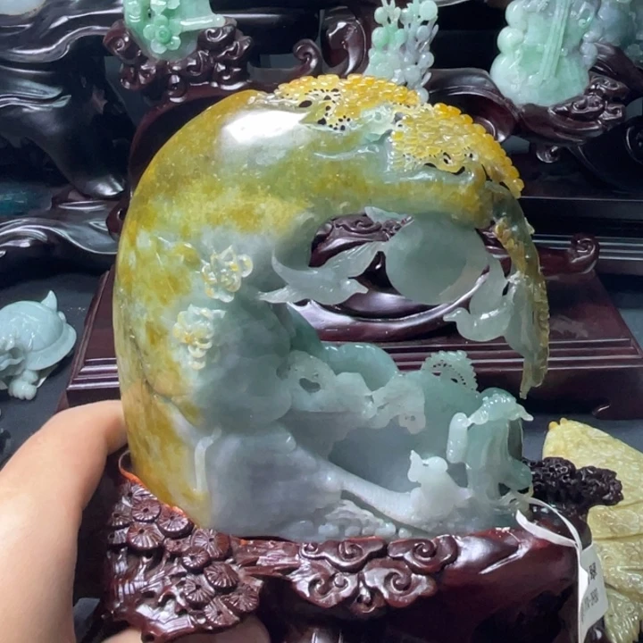 翡翠摆件未镶嵌翡翠