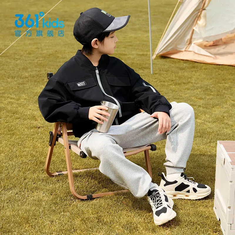 361°童装梭织薄外套2025春季新款户外时尚中大童休闲外套