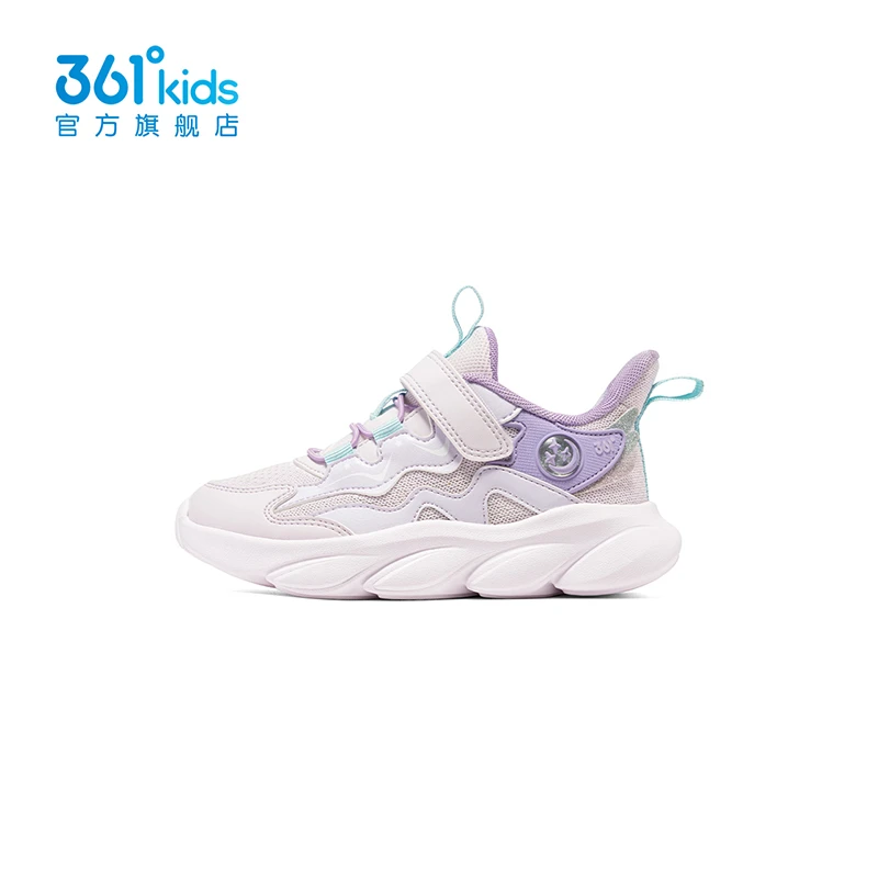 【商场同款】361°儿童鞋2024春季新款女童休闲鞋小童魔术贴鞋子