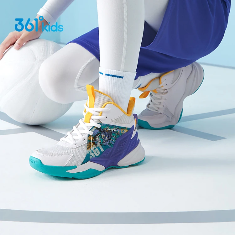 361°春季新款中大童减震运动篮球鞋春秋男女儿童球鞋N92311171