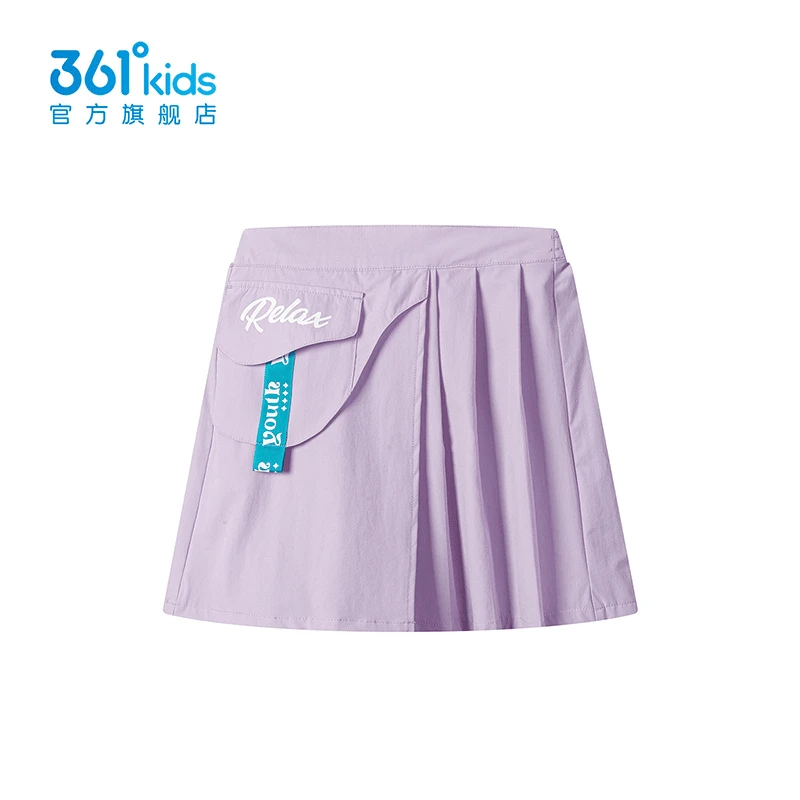 361°童装女童梭织裤裙2023年夏季新款中大童裙子儿童短裙半裙百褶