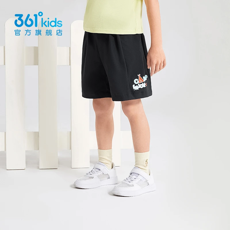 361°童装男童小童五分裤2024夏季新款儿童运动休闲裤子舒适时尚