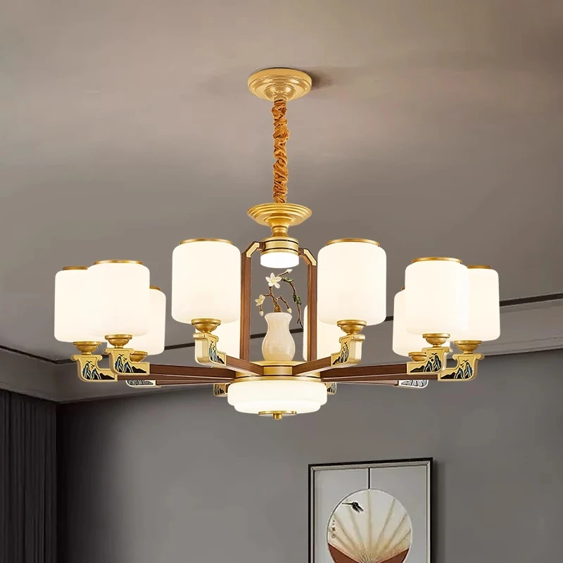 新中式吊灯客厅灯中国风禅意高档大气别墅自建房大厅灯2023年新款