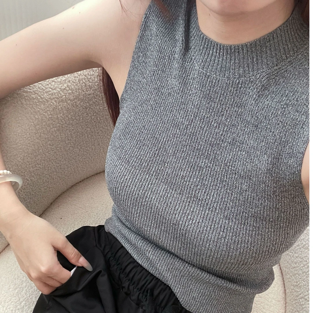 木马家 夏日高级松弛感针织百搭显瘦背心