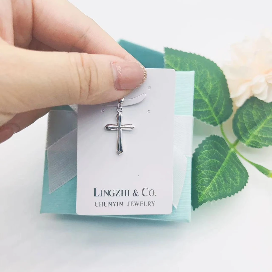 吊坠足银 足银990十字架吊坠（不含项链）
