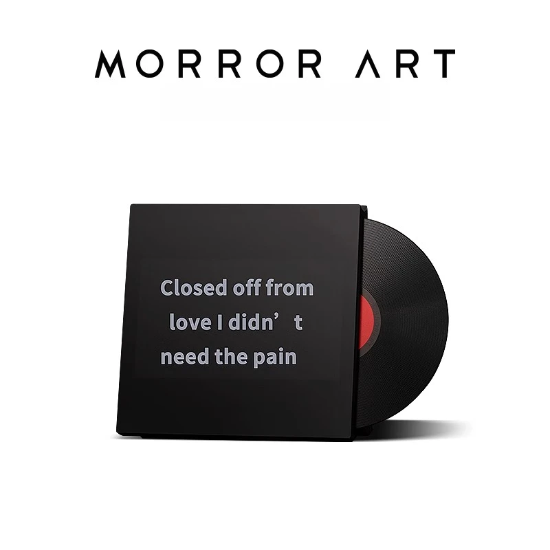 99新  MORROR音响M2桌面蓝牙音箱唱片悬浮歌词黑胶字幕国行正品