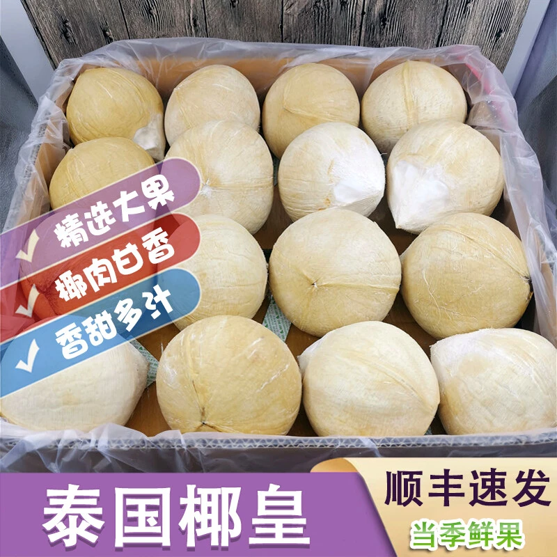 泰国牛奶椰皇【广州江南市场发货】奶香味足清甜爽口新鲜椰顺丰快递