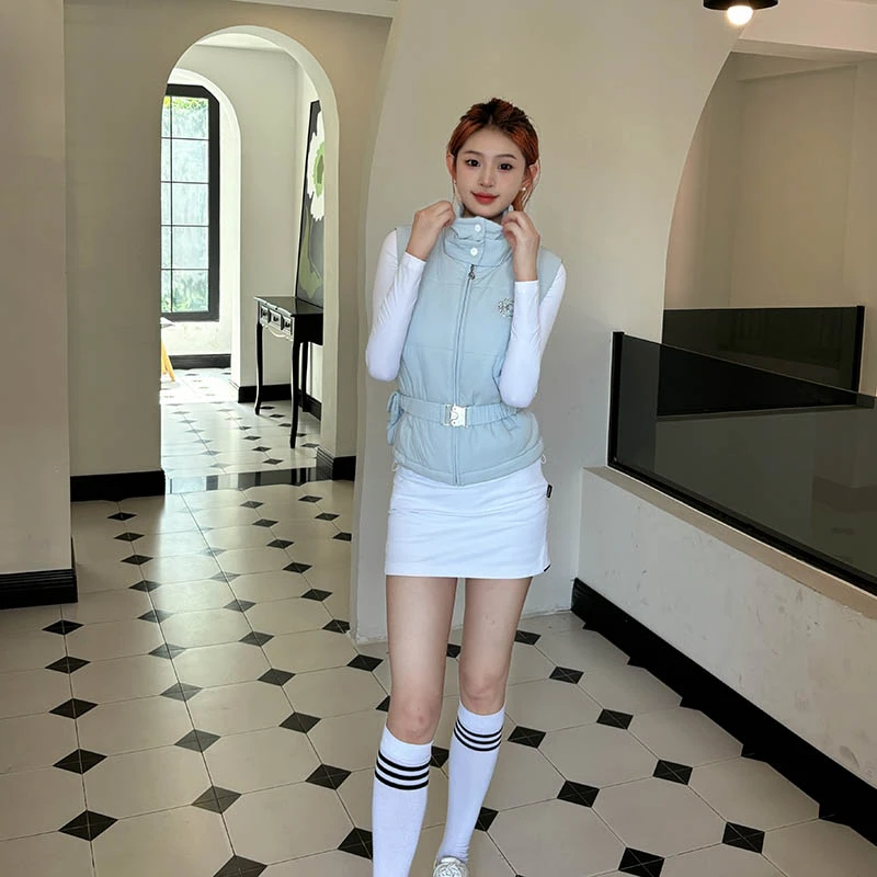 BG2024新款运动外套高端保暖加厚无袖马甲高尔夫服装女装上衣防风