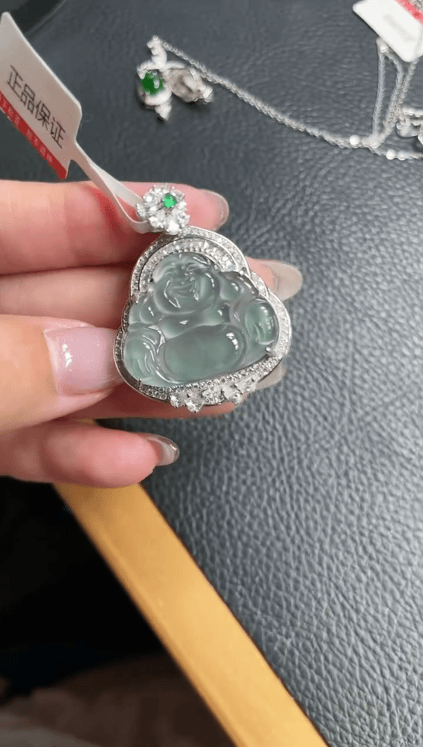 【闪购商品】翡翠颈饰银S925镶嵌/多样性发货一件