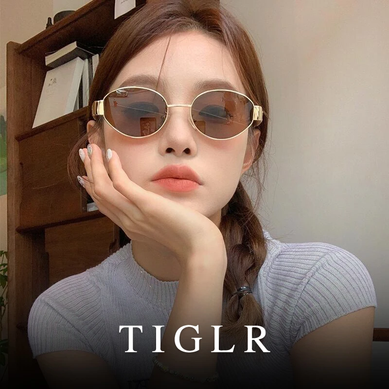 2025新款凯旋门墨镜女款金属复古风高级感网红太阳镜防晒防紫外线