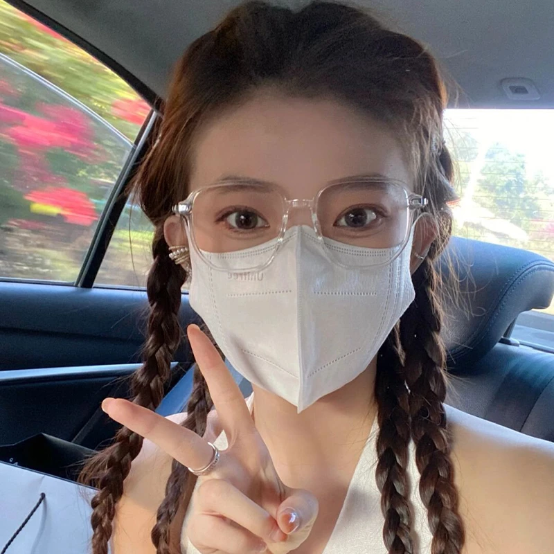 透明眼镜近视女超轻可配有度数镜片防蓝光大脸男款眼睛框镜架显瘦