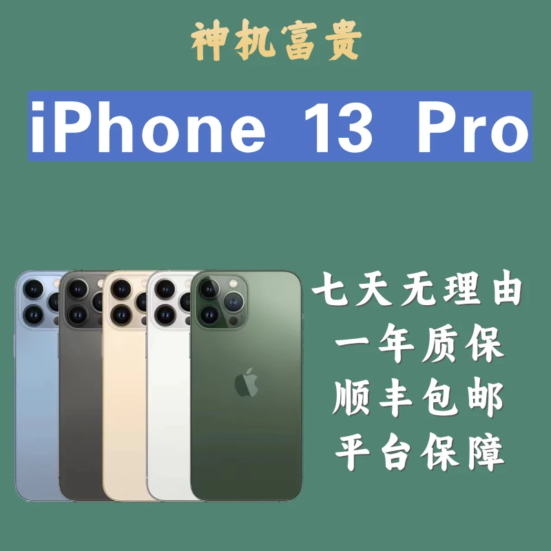 99新 Apple/苹果 苹果13Pro 国行双卡原装正品 二手苹果手机备用