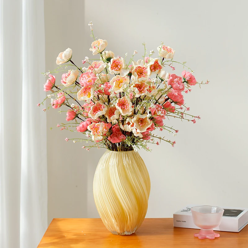 高级感杜鹃花仿真花假花客厅餐桌摆件装饰品仿真花高级感逼真