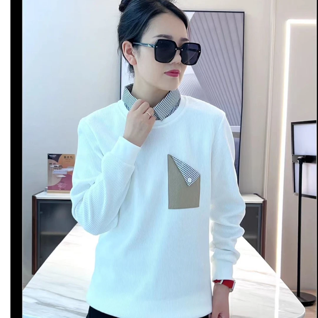 【四折促销】男士帅气加厚修身韩版百搭套头高级感男士上衣卫衣秋冬