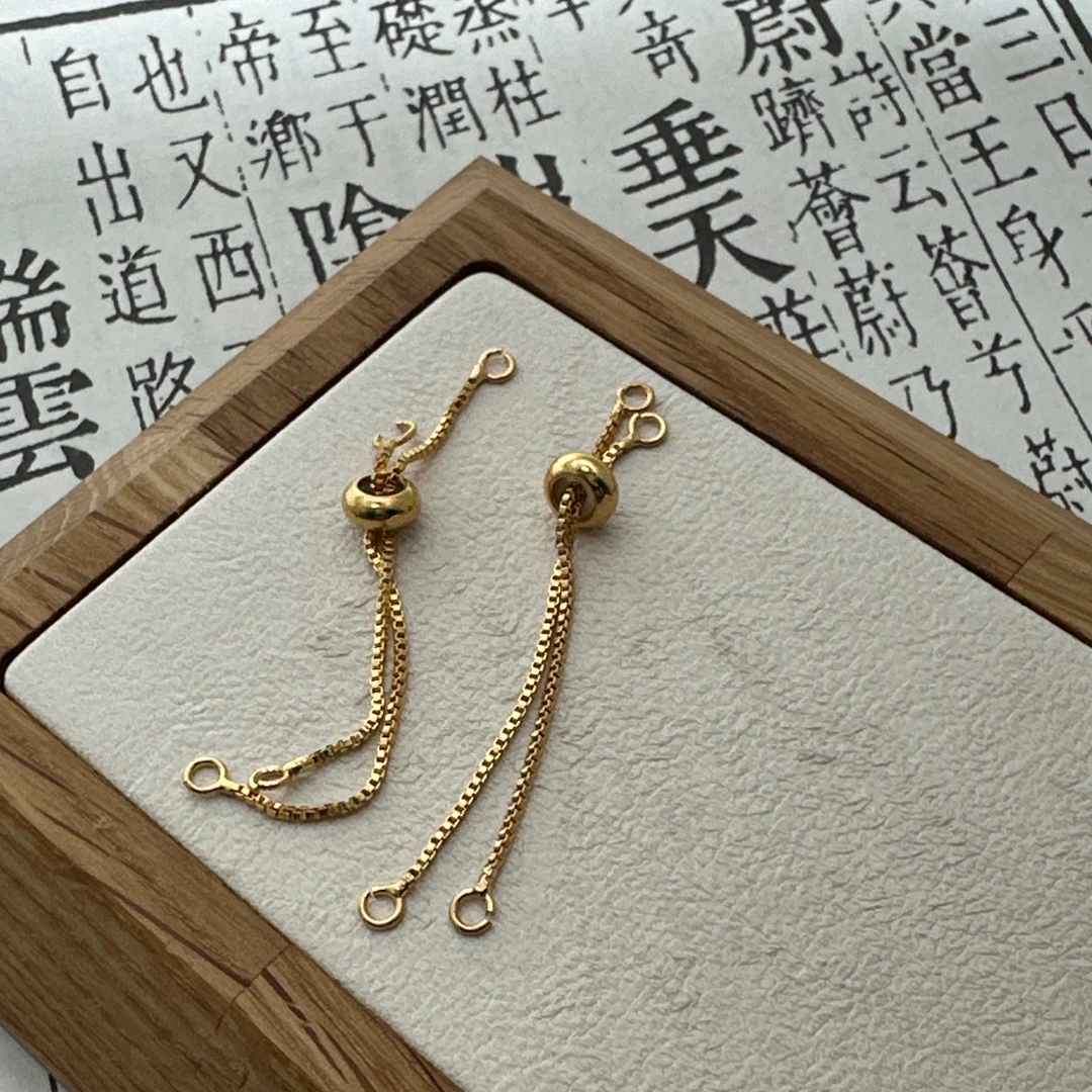 794-797（直播）高货推拉链万能链铜镀18K/铜镀厚银手工串珠diy配件