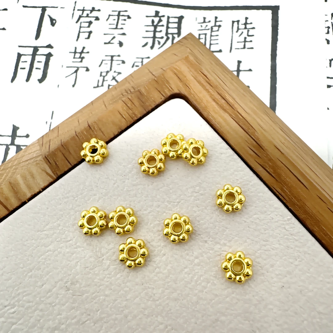 隔珠类：001-140合金通孔隔珠隔片配件创意串珠diy配件/配饰材质