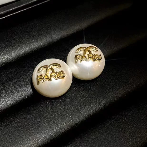 合金耳饰 C-1494时尚气质轻奢百搭唯美新中式配饰耳环白色