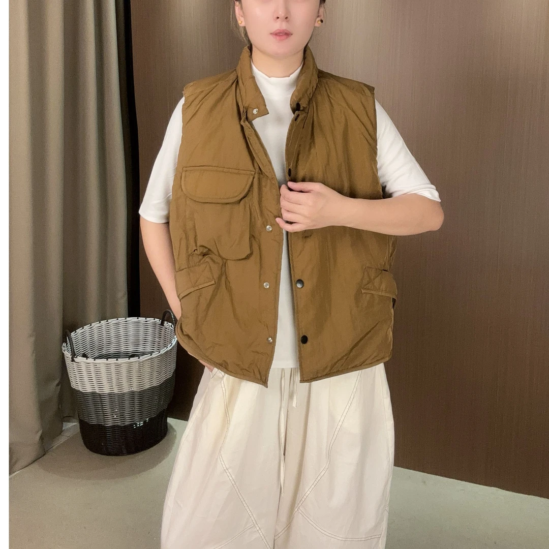 MOJINMAYI/新品爆款秋冬季保暖宽松时尚女款无袖休闲百搭马夹纯色