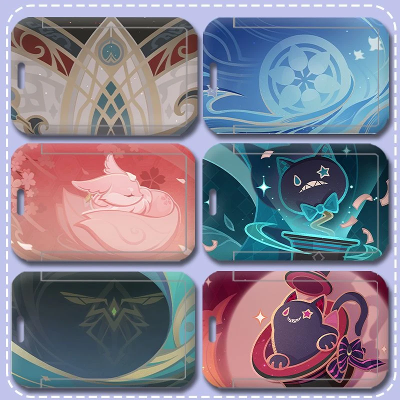 原神卡维八重神子林尼琳妮特流浪者学生校园卡套身份证件保护套男