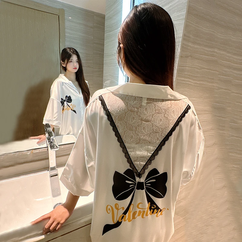 性感睡衣2025夏冰雪丝家居裙睡裙睡衣女款爆款2024新款睡衣