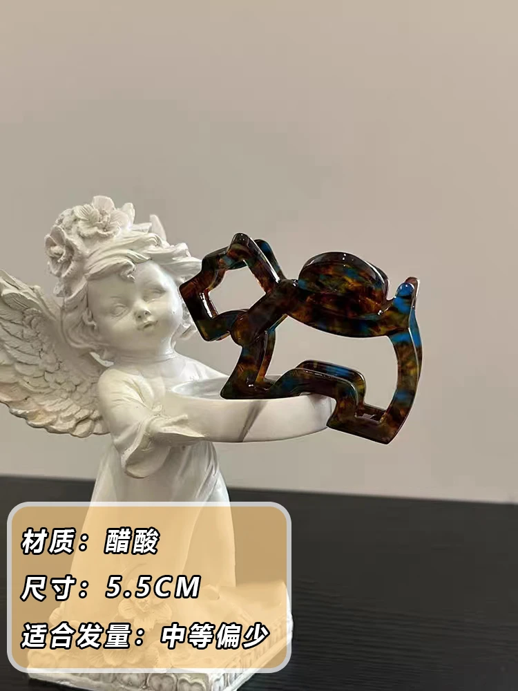 1261韩国高端醋酸小狗抓夹气质发饰百搭发夹