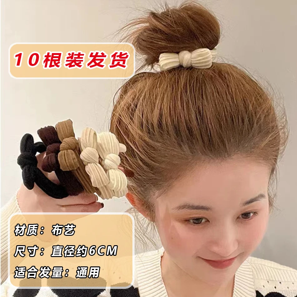 1069蝴蝶结高马尾头绳简约气质发圈百搭网红发绳