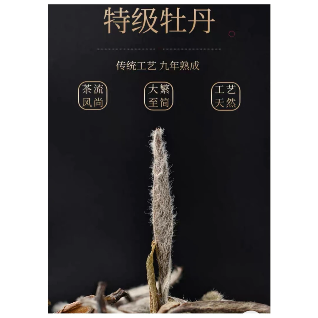 溪南村福鼎白茶牡丹2010年老茶毫香高档罐装5克高山晾晒 13年老茶