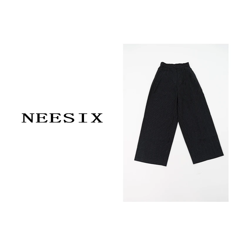 NEESIX  气质减龄细条纹西装休闲裤  K043#