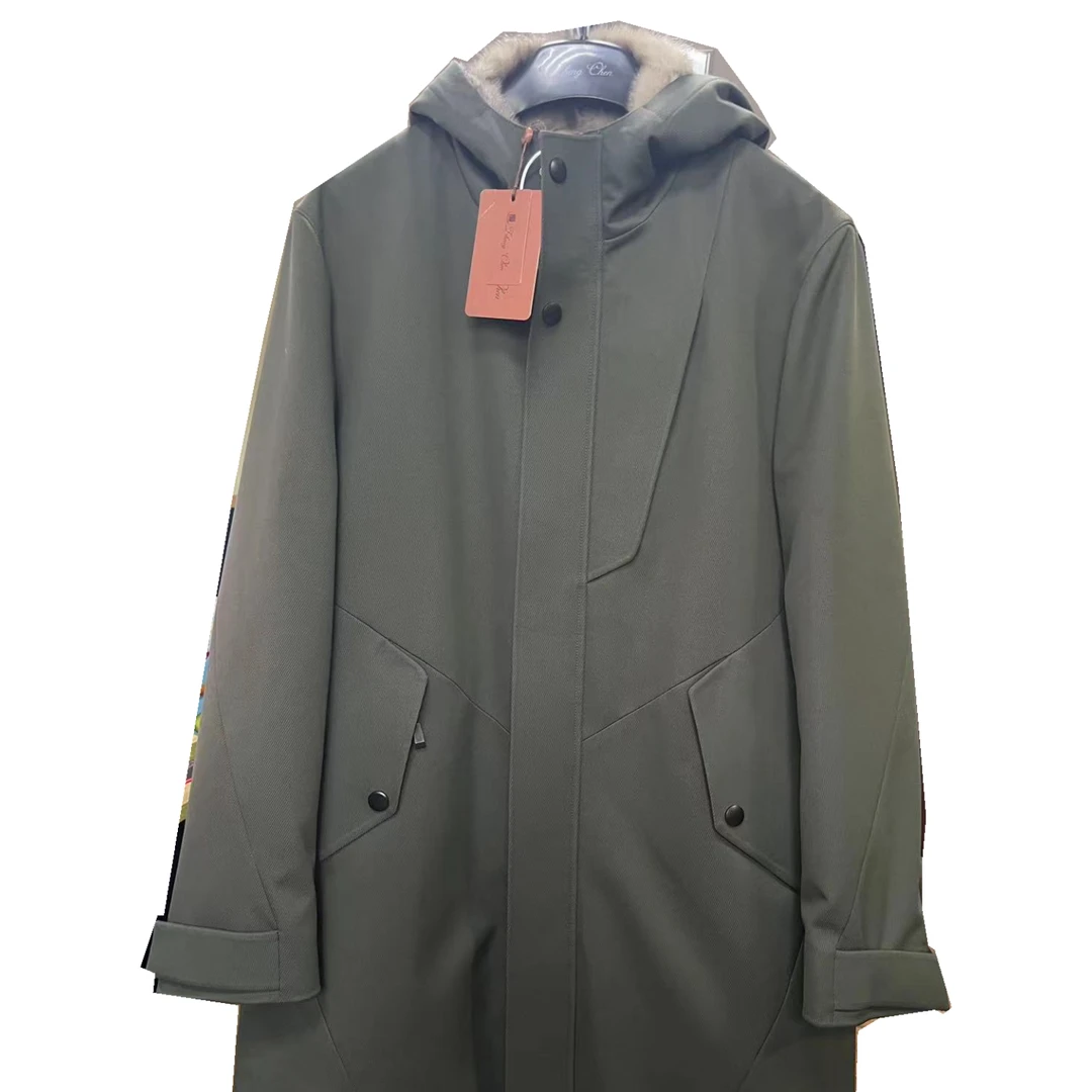 Zhengchen/正辰男士商务休闲中长款连帽夹克PM99079-H